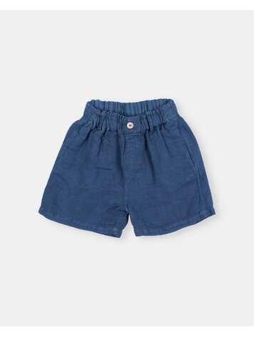Buho Linen Bermuda - Navy