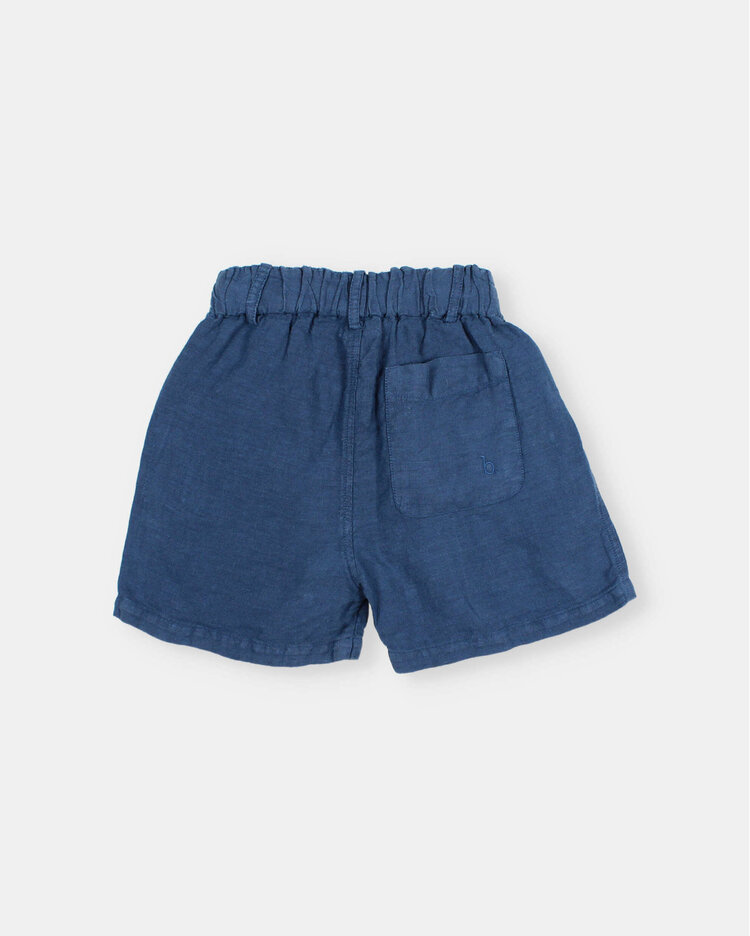 Buho Linen Bermuda - Navy