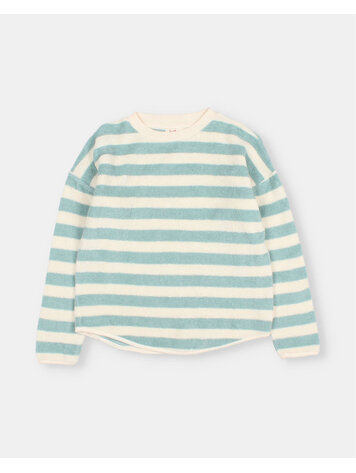 Buho Terry Stripes Sweatshirt - Green Moss