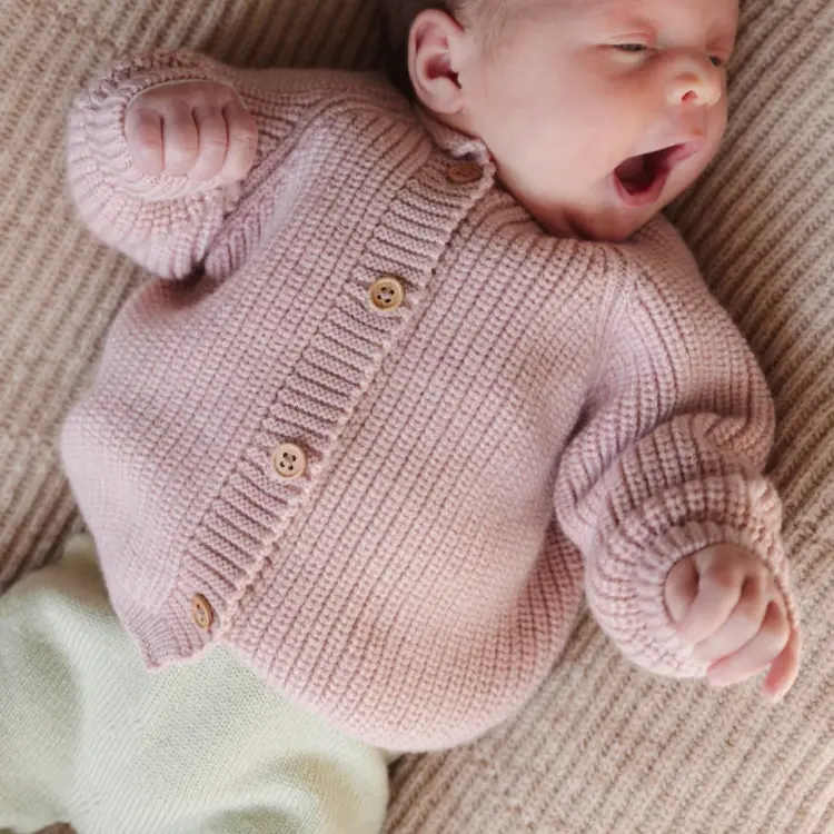 Hvid Cardigan Inga - Powder