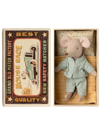 Maileg Little Brother Mouse In Matchbox