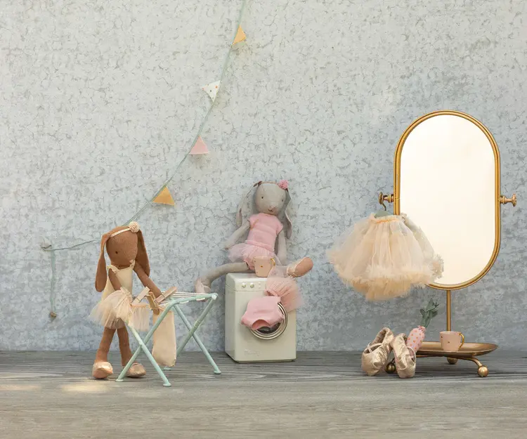 Maileg Ballet Suit And Skirt Cream, Size 2