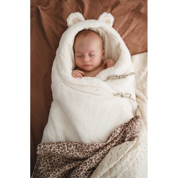 Babyshower Teddy Angel Voetenzak - Snow Fleece