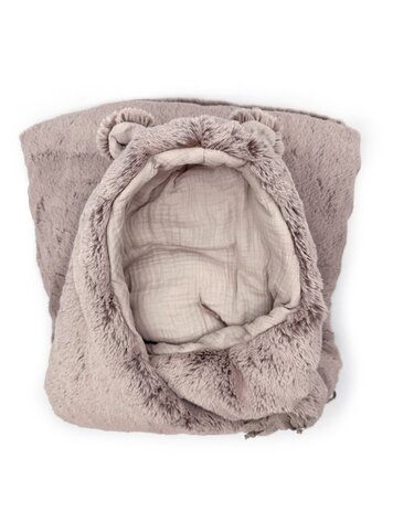 Babyshower Teddy Angel Nest - Dusty Rose