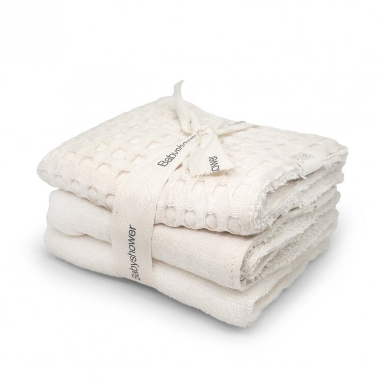 Babyshower 3 Mini Handdoeken Set - Vanilla