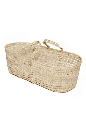 Babyshower Raffia Moses Basket & Mattres