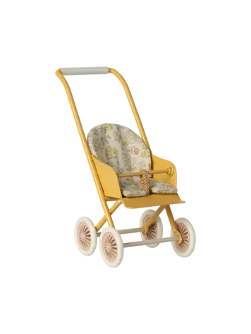 Maileg Stroller, Micro - Yellow