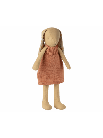 Maileg Bunny, Size 2 - Cream Yellow - Knitted Dress