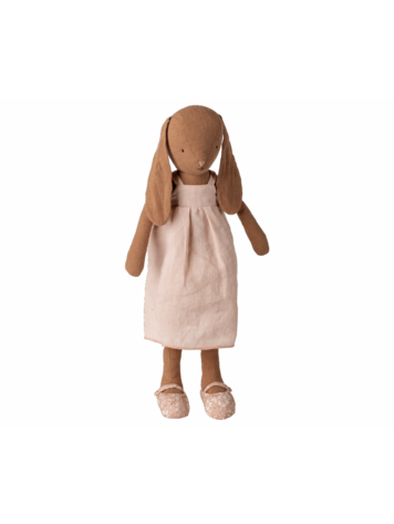 Maileg Bunny, Size 3 - Chocolate brown - Dress and shoes
