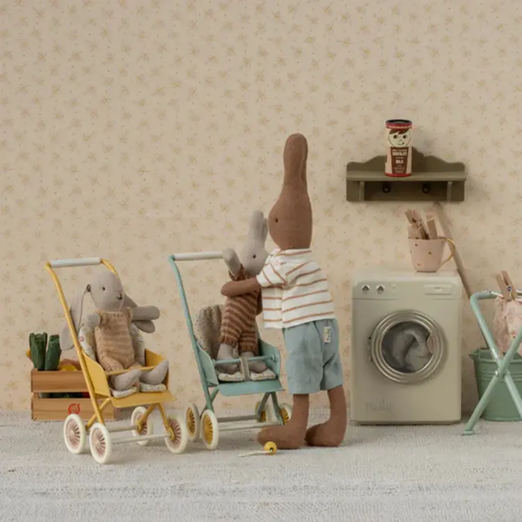 Maileg Stroller, Micro - Yellow