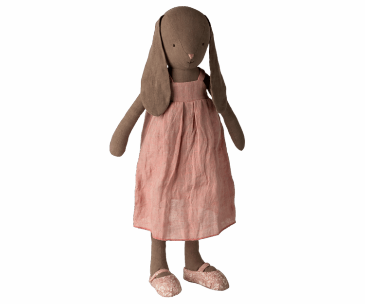 Maileg Bunny, Size 4 - Brown - Dress And Shoes