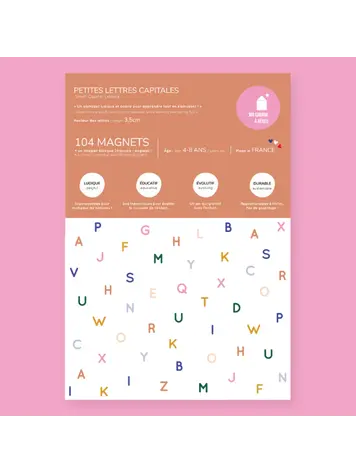 Magnetisch Alfabet - 104 Capital Letters