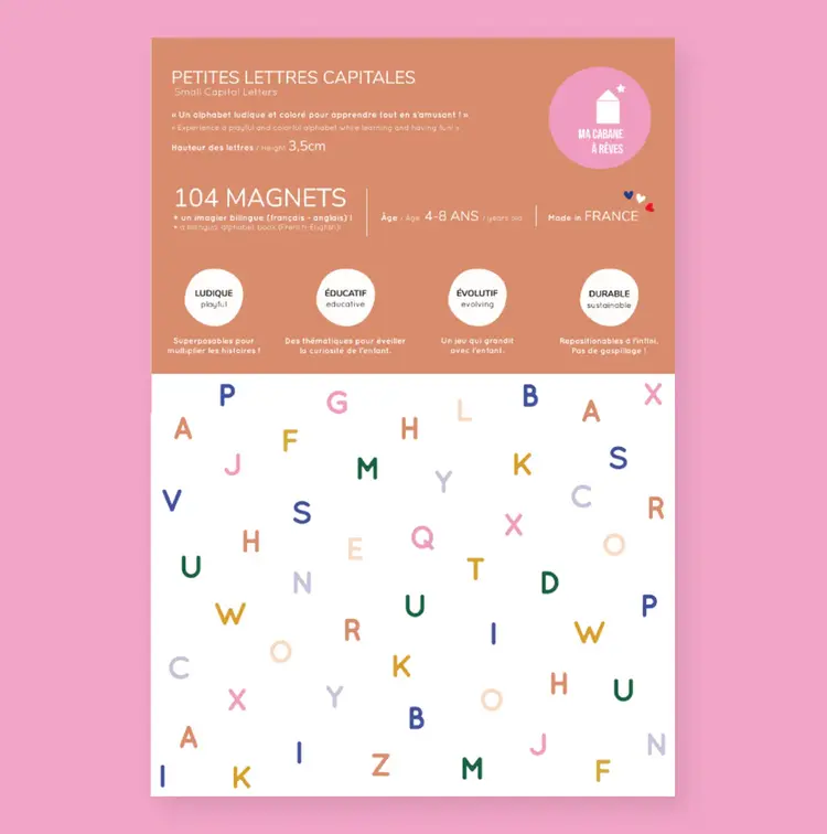 Magnetic Alphabet - 104 Capital Letters