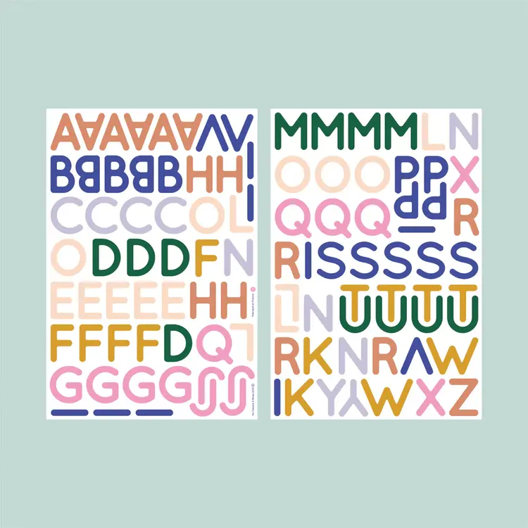 Magnetic Alphabet - 104 Capital Letters