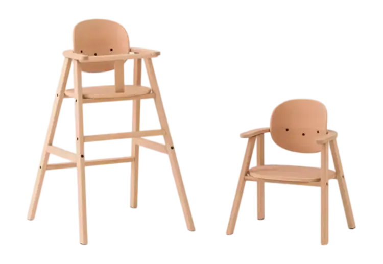 Nobodinoz Kit Growing Green High Chair&Tray - Natural