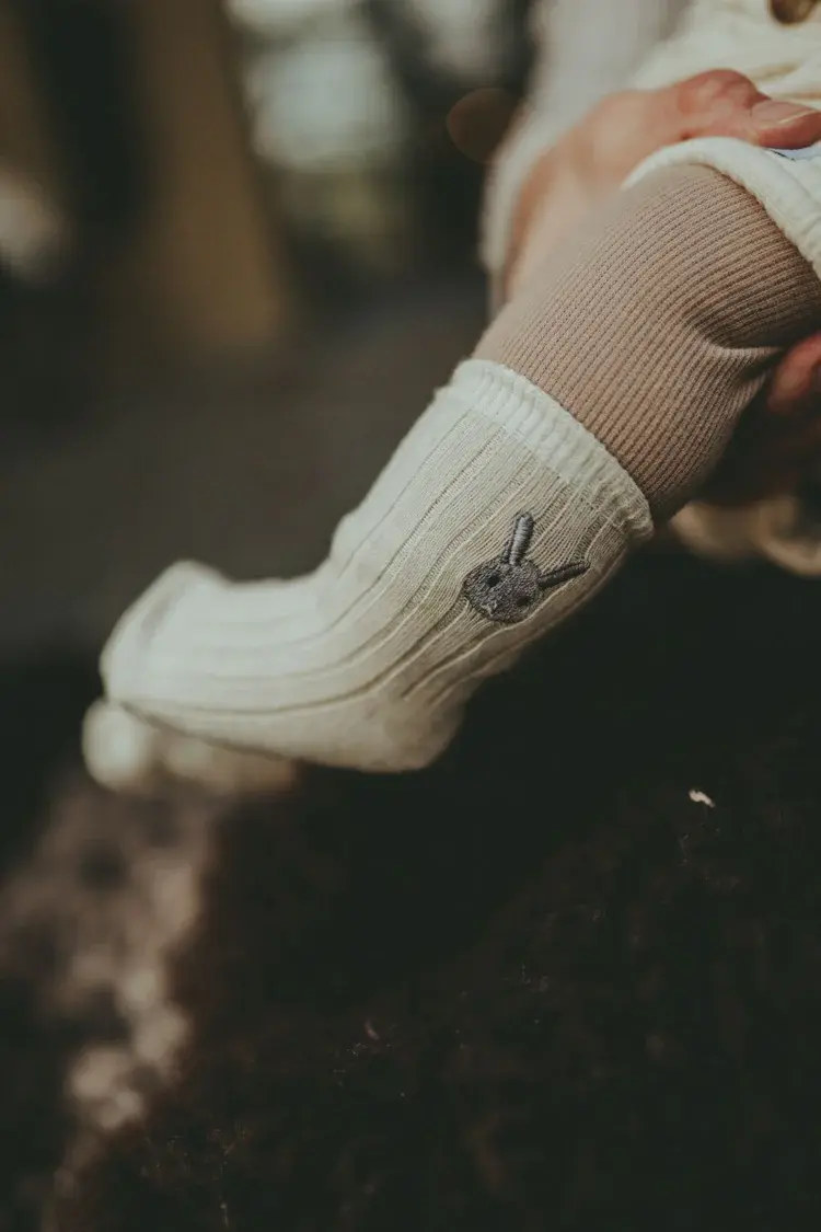 Donsje Amsterdam Bell Socks Bunny - Warm White
