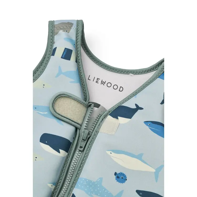 Liewood Dove Swim Vest - Shark/Dove Blue