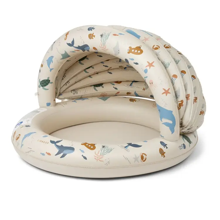 Liewood Hadleia Printed Canopy Pool - Sea Creature/Sandy