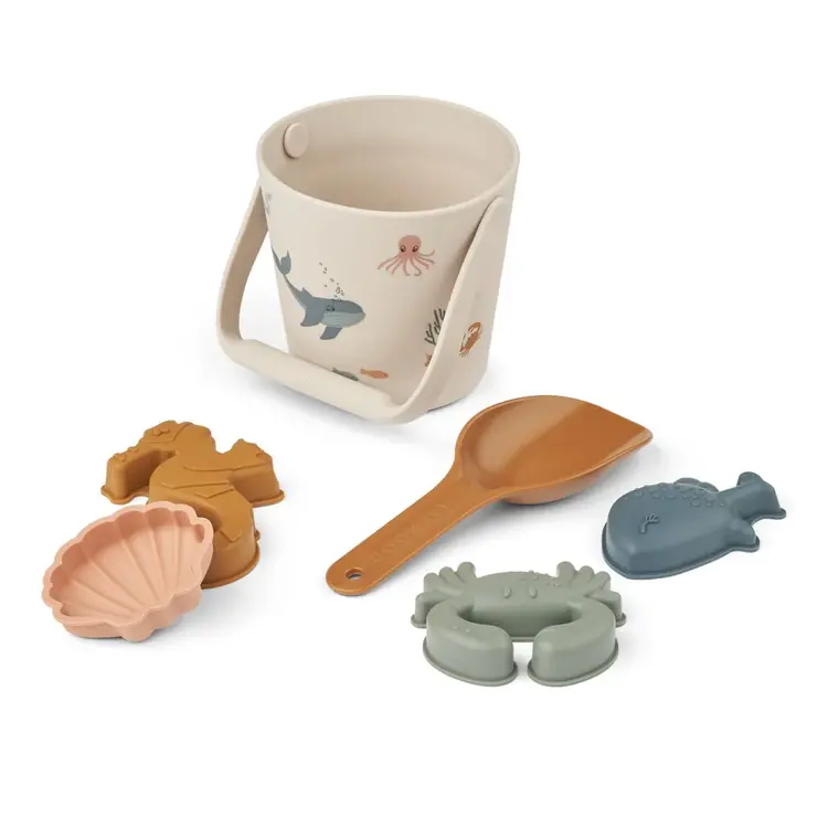Liewood Gilma Sea Creature Beach Set - Sea creature/Sandy