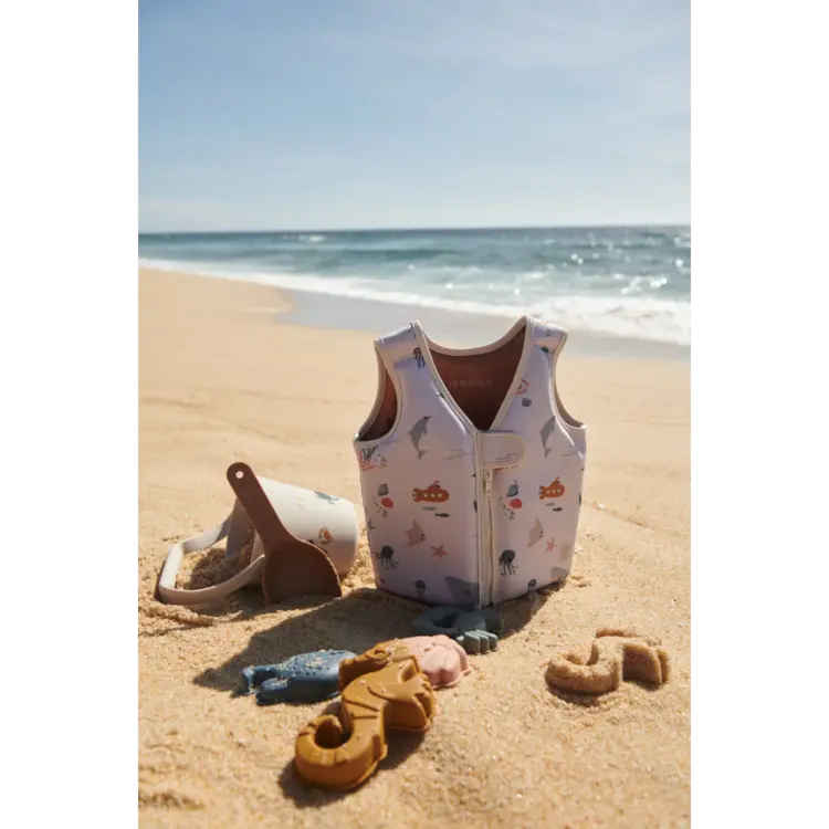 Liewood Gilma Sea Creature Beach Set - Sea creature/Sandy