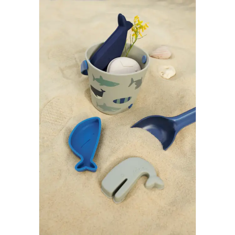 Liewood Gilma Shark Beach Set - Shark/Dove Blue
