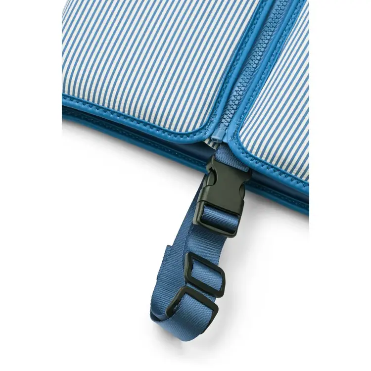 Liewood Dove Seersucker Zwemvest - Riverside/Creme de la Creme