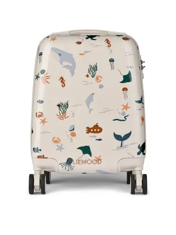 Liewood Norelle Hardcase Suitcase - Sea Creature/Sandy