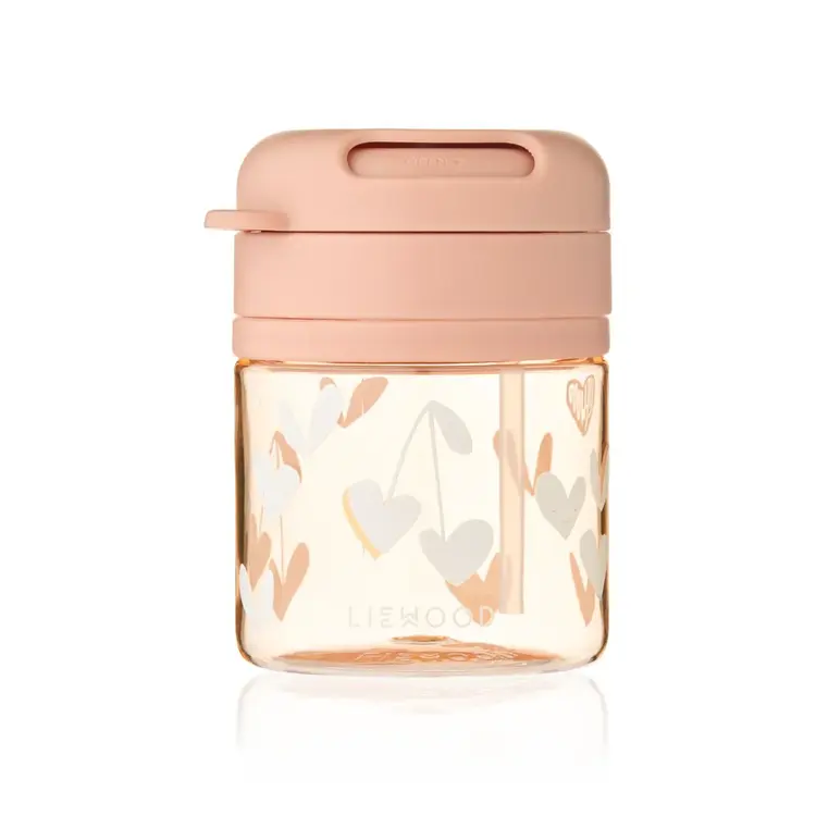 Liewood Pavia Tritan Straw Cup 280ml - Sweethearts/Pale Tuscany