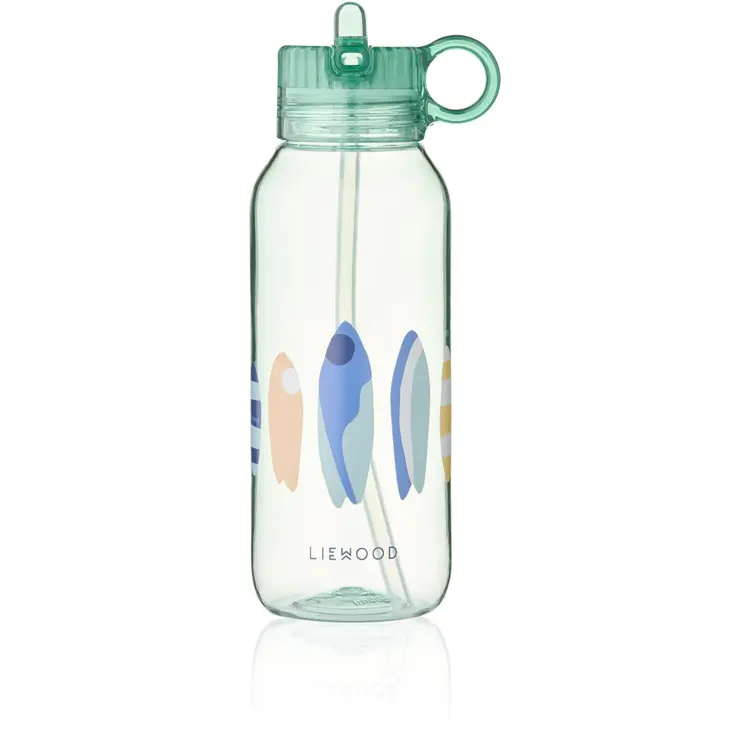 Liewood Yang Tritan Water Bottle 500ml - Boards / Light Peppermint
