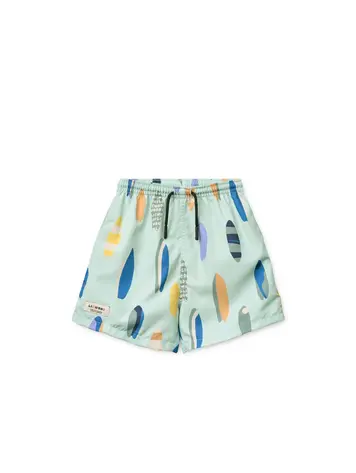 Liewood Duke Printed Board Shorts - Boards/Light Peppermint