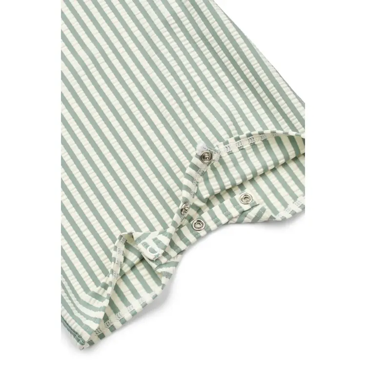 Liewood Thor Seersucker Baby Swim Jumpsuit - Peppermint/Sandy