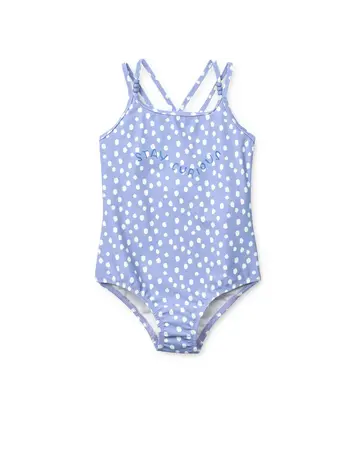 Liewood Suna Printed Swimsuit - Dot / Dusty Lavender