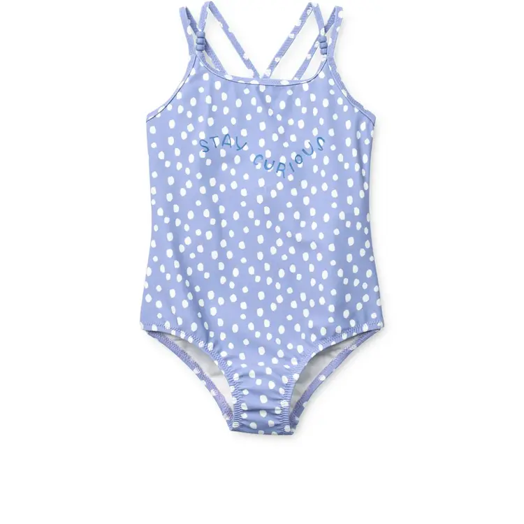Liewood Suna Printed Swimsuit - Dot / Dusty Lavender