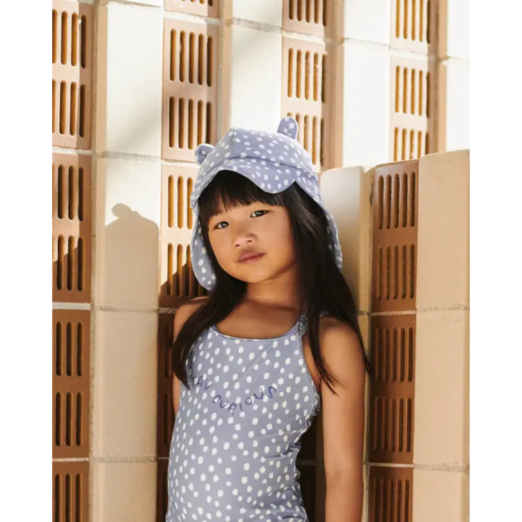 Liewood Suna Printed Swimsuit - Dot / Dusty Lavender