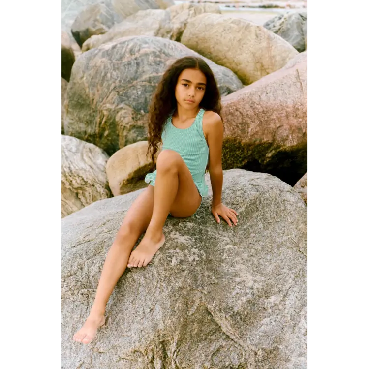 Liewood Amara Stripe Swimsuit - Bright Garden/Creme De La Creme