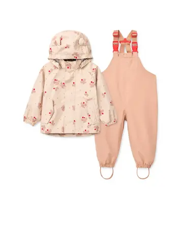 Liewood Manu Rainwear Set - Butterfly/Apple Blossom