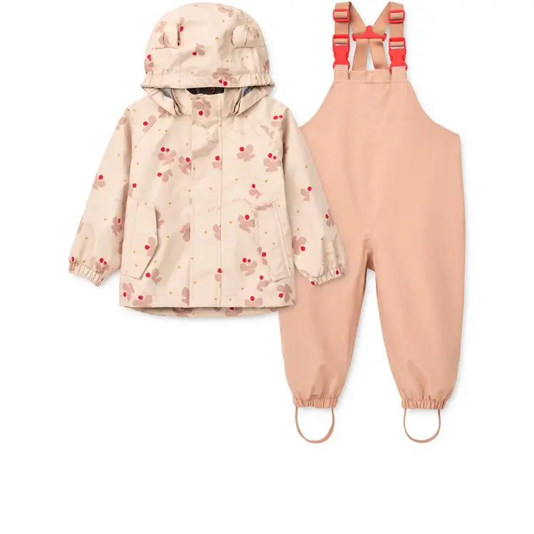 Liewood Manu Rainwear Set - Butterfly/Apple Blossom