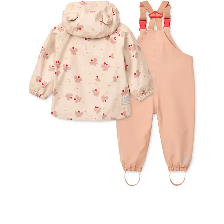Liewood Manu Rainwear Set - Butterfly/Apple Blossom