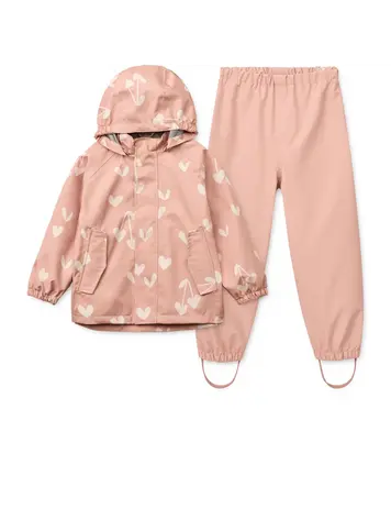 Liewood Pedia Rainwear Set - Sweethearts/Pale Tuscany