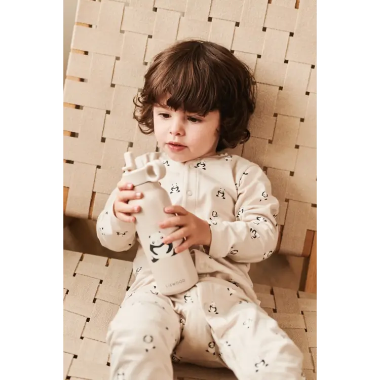 Liewood Falk Drinkfles 350 ml - Panda/Sandy