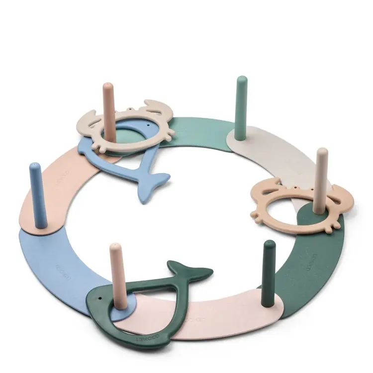 Liewood Noova Ringwerpspel Sea Creature - Peppermint Multi Mix