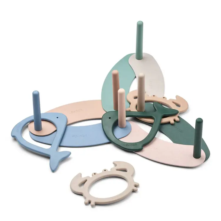 Liewood Noova Ringwerpspel Sea Creature - Peppermint Multi Mix