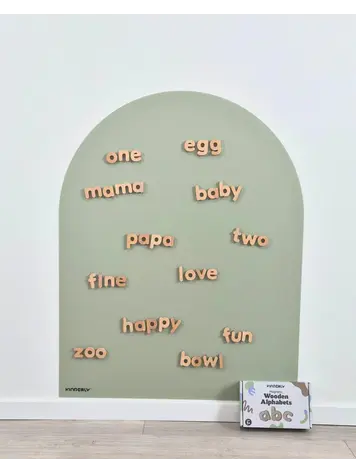 Kinderly Magnetic Wooden Alphabet - 40 pcs