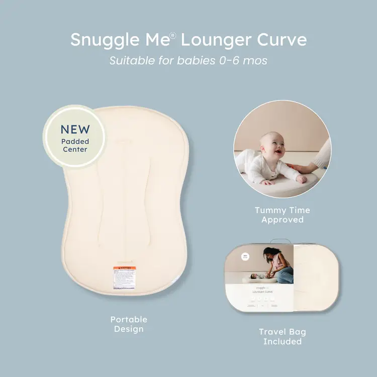 Snuggle Me Organic Snuggle Me Organic Lounger Curve  - Natural