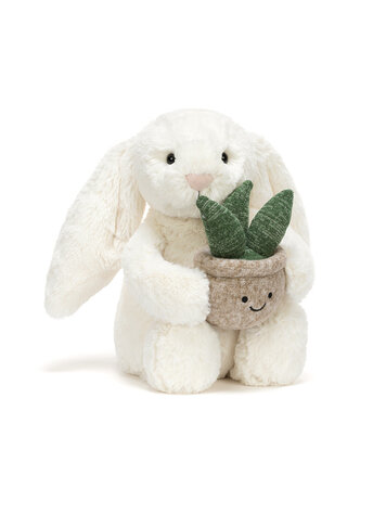Jellycat Cream Bunny With Plant