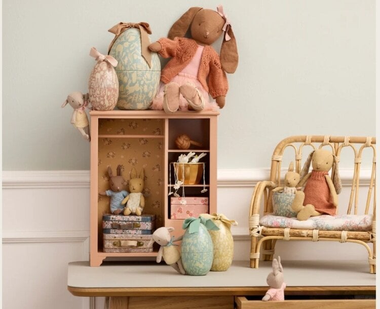 Maileg Easter Egg, Medium - Dusty Blue