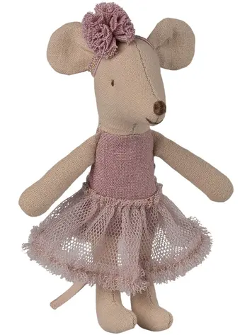 Maileg Ballerina Mouse, Little Sister - Heather