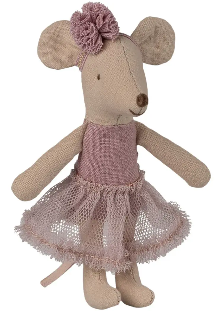 Maileg Ballerina Mouse, Little Sister - Heather