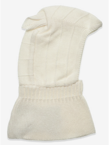 Huttelihut Balaclava Ears Wool Knit - Off-white