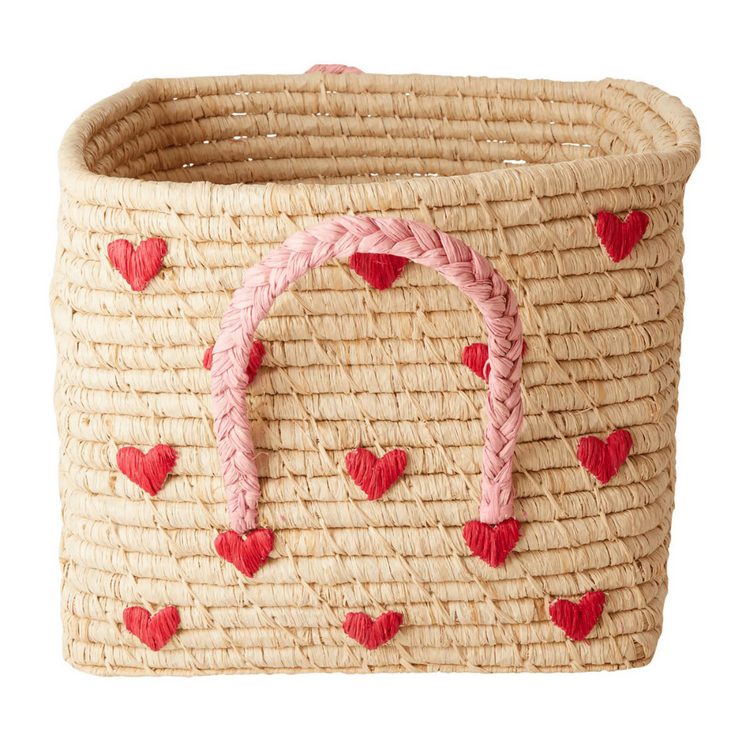 Rice Raffia Storage Basket - Nature